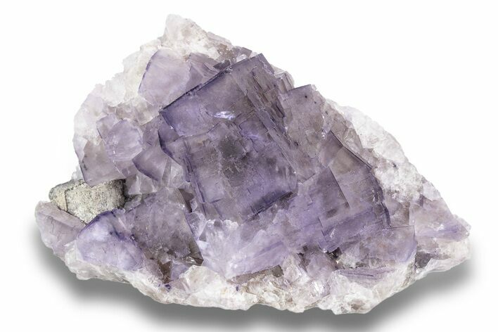 Purple Cubic Fluorite Crystal Cluster - Cave-In-Rock #246726